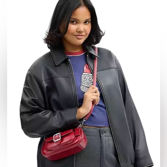 COACH Cherry Red Crossbody, Ashton mini crossbody convertible shoulder bag, NWT - Picture 9 of 10